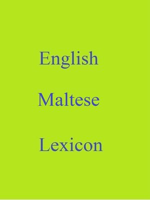 cover image of English Maltese Lexicon